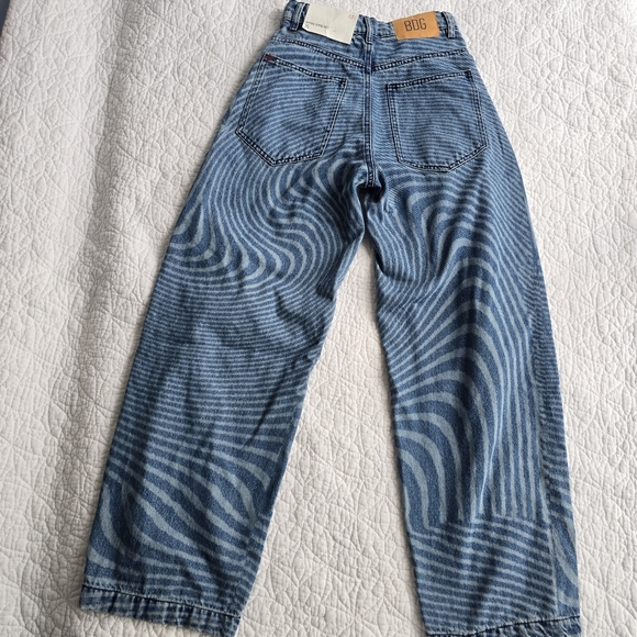 Urban Outfitters BDG Extreme Baggy Jean Psychedelic Wavy Print - Picture 14 of 16